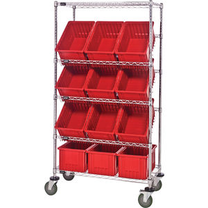 Mobile Wire Shelving Unit
