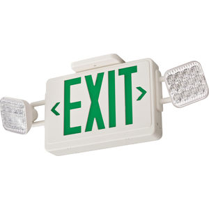 Damp Location Exit & EM Combo Sign