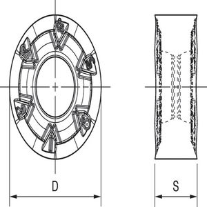 RNGJ1204M0SMM 12mm Grade WU35PM Widia™ M200 Series Milling Insert