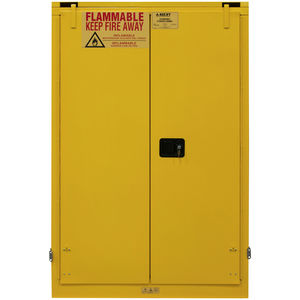 45gal Capacity Yellow Steel Agent 2 Shelf Self Close Standard Flammable Storage Cabinet Fastenal