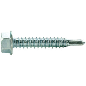 U-Turn 500 Count #8-15 x 1/2 Slotted Hex Washer Head Type A Self Tapping Screw for Wood & Sheet Metal 18-8 Stainless Steel 