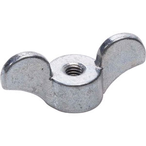 6-32 Wing Nuts Solid Cold Forged Steel Zinc 100 Pcs