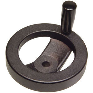 Black Oxide Steel Boss I.621+X Revolving Handle 14.76 Diameter Elesa 79021-R Spoked Handwheel with Revolving Handle Single Spoke 