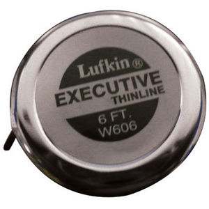 Lufkin 1/4 in. x 6 ft. Executive Thinline Pocket Tape Measure W606