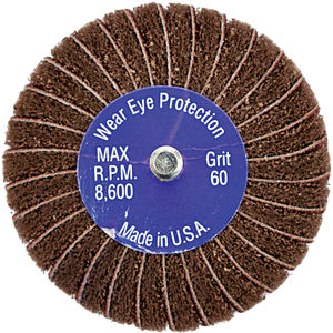 2/" x 1/" x 1//4/" 80-Grit Aluminum Oxide Blackstone® Mounted Interleaf Flap Wheels