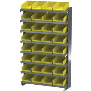 Akro-Mils Shelf Bin, Blue, 4 inH x 11 5/8 Inl x 4 1/8 inW, 1ea