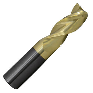 0.3750 Dia x 2.5000 OAL 2 Flute 45° Carbide ZrN Square End Mill
