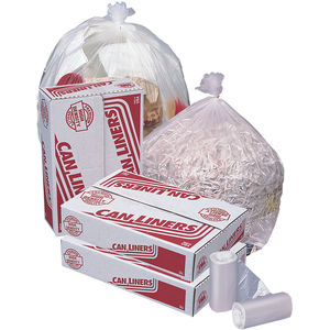 8 Gallon Trash Bags 8 Gal Garbage Bags Can Liners - 24 x 24 8 Micron  CLEAR 1000ct