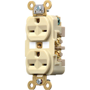20A 250V 2P 3W 6-20 Brown Straight Duplex Receptacle | Fastenal