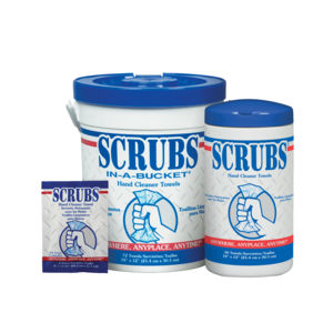 Scrubs In-a-Bucket Waterless Hand Cleaning Wipe Packt - Citrus Fragrance - 100 Pack (42201)