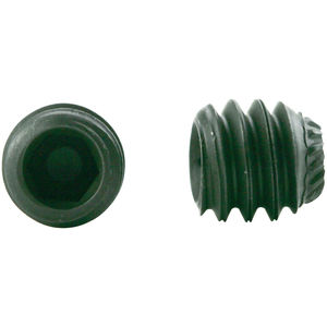 3mm Long Socket Set Screw Black Oxide Knurled Cup Point M3-0.5mm Thread Alloy Steel Unbrako 45H 