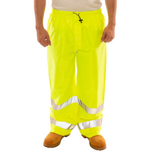 3XL Fluorescent Yellow-Green Polyurethane on Polyester