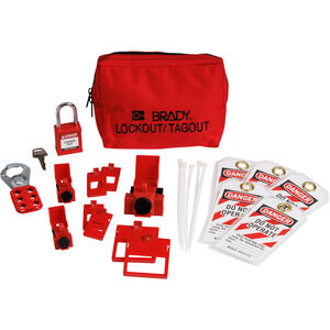 153669 Red Portable Filled Keyed Different Lockout Kit | Fastenal