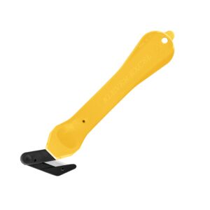 Klever Kutter Excel Plus Safety Cutter, 7 Plastic Handle, Yellow, 10/Box  (PLS40030Y)